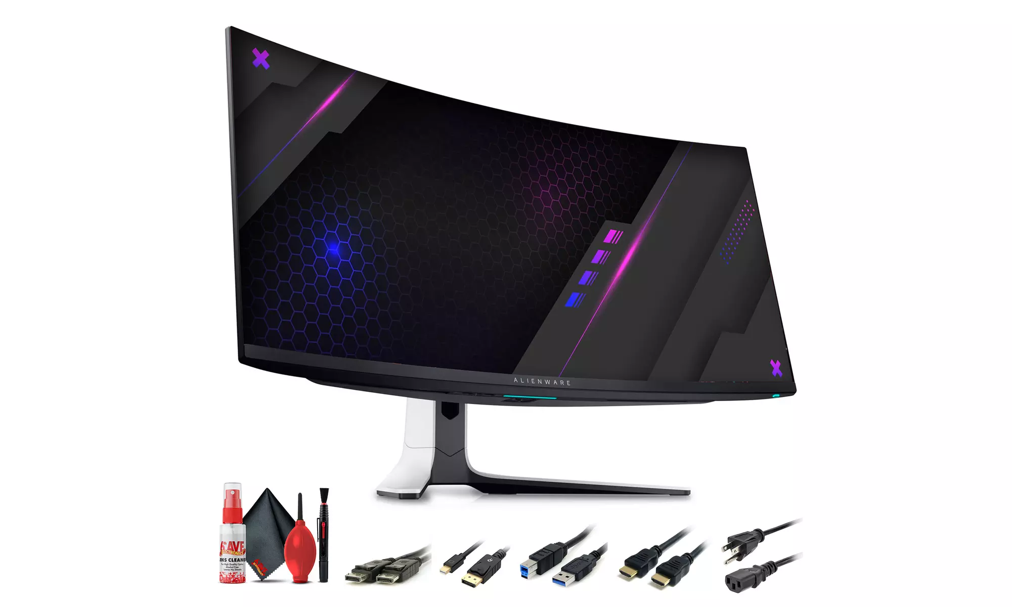 Alienware 38" 1440p 144Hz Curved Gaming Monitor and Cleaning Kit - Primary Image