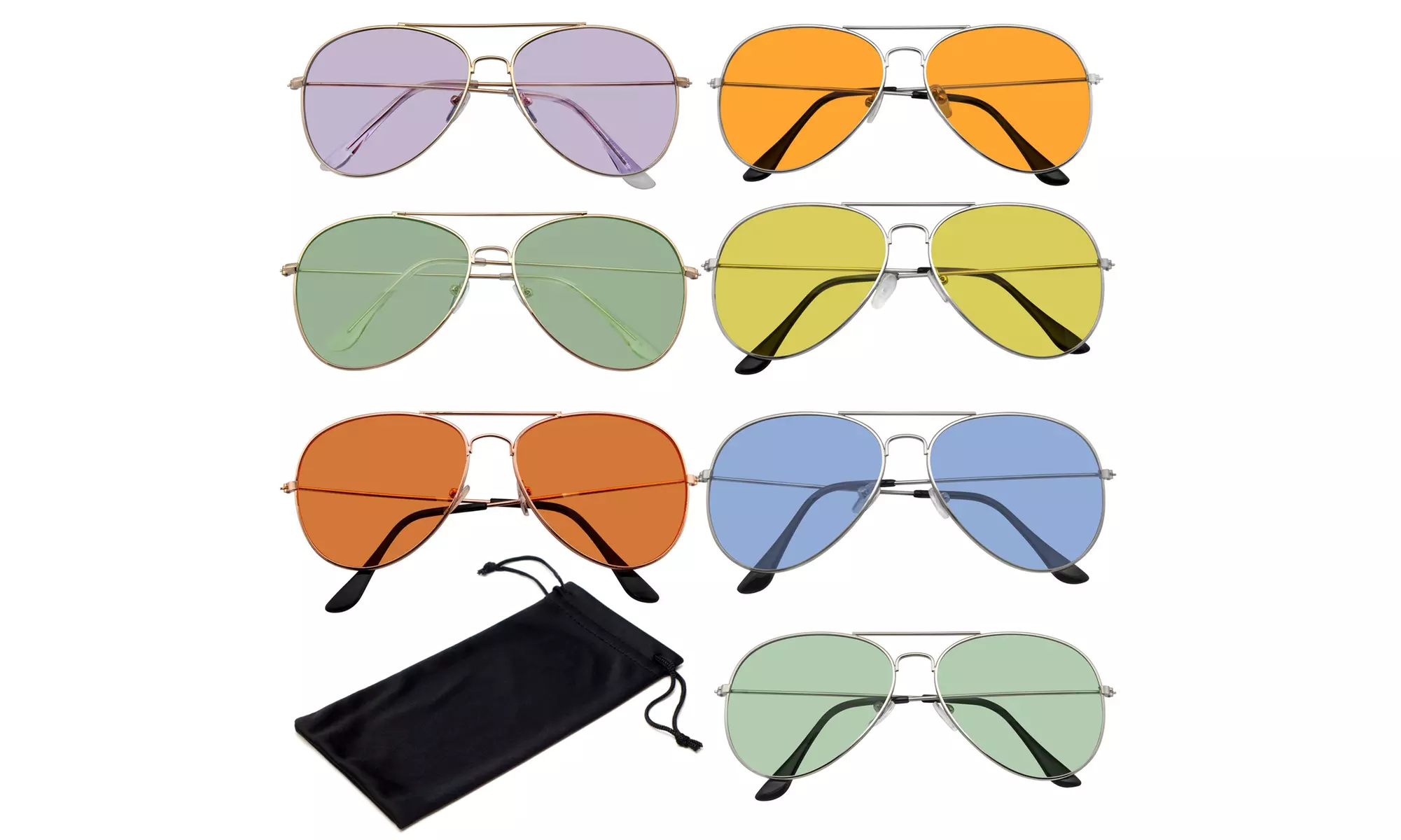Emblem Eyewear - Sunglasses Mens Womens Color Tinted Lens Retro Sunglasses - Primary Image