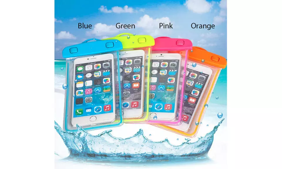 Ever-glow water proof pouch for your smart phone and essentials