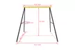 Powder-Coated Steel Swing Set Frame Stand Weatherproof MAX 220 LBs Kids & Adults - Second Medium