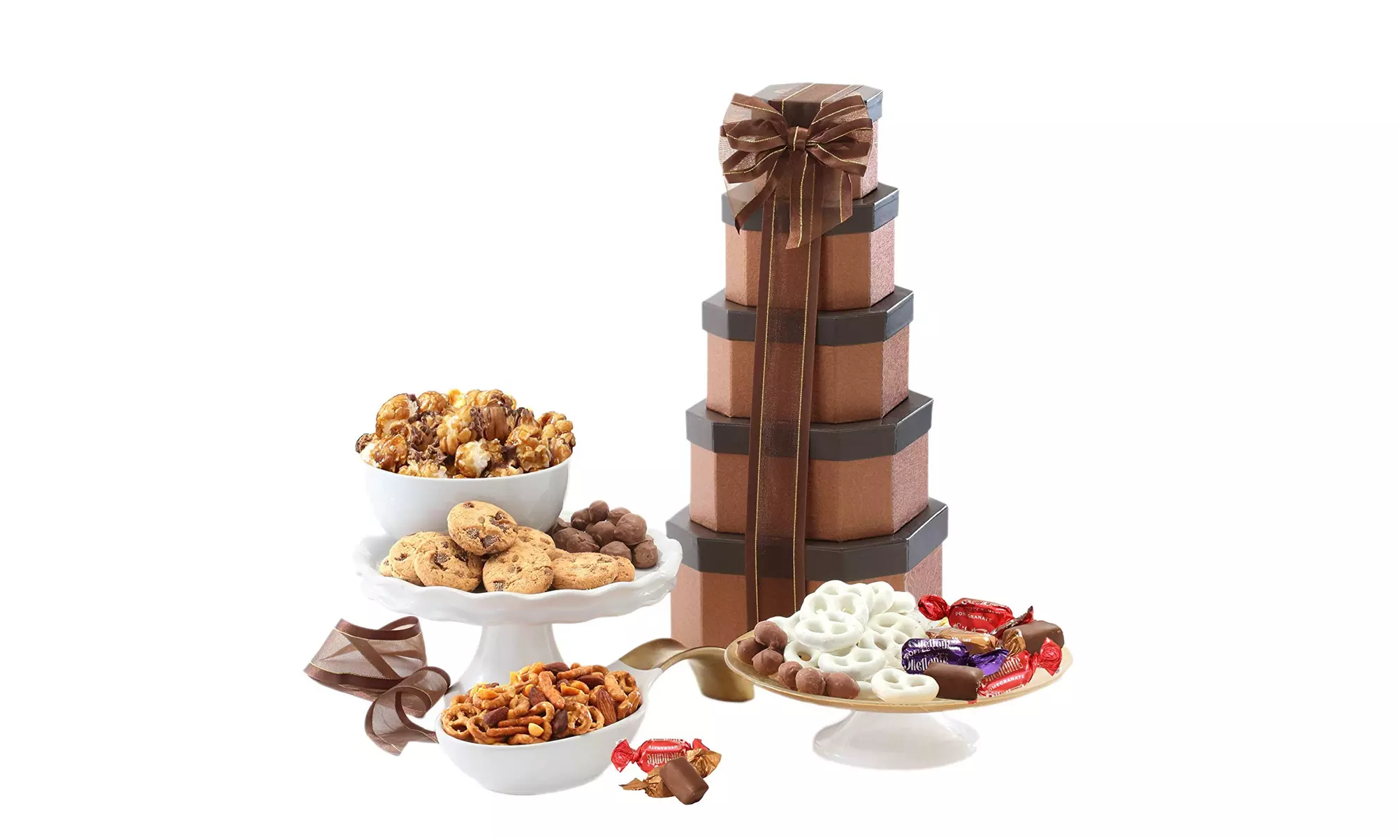 Broadway Basketeers Gift Tower of Sweets - Primary Image
