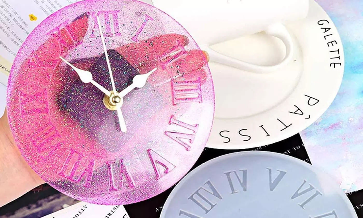Silicone Clock Epoxy Resin Mold DIY Making Casting Tool Mould Handmade Craft