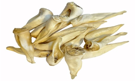 30 Pack Of Natural Lamb Ears For Dogs 30 Beige 3 - 5 Inch