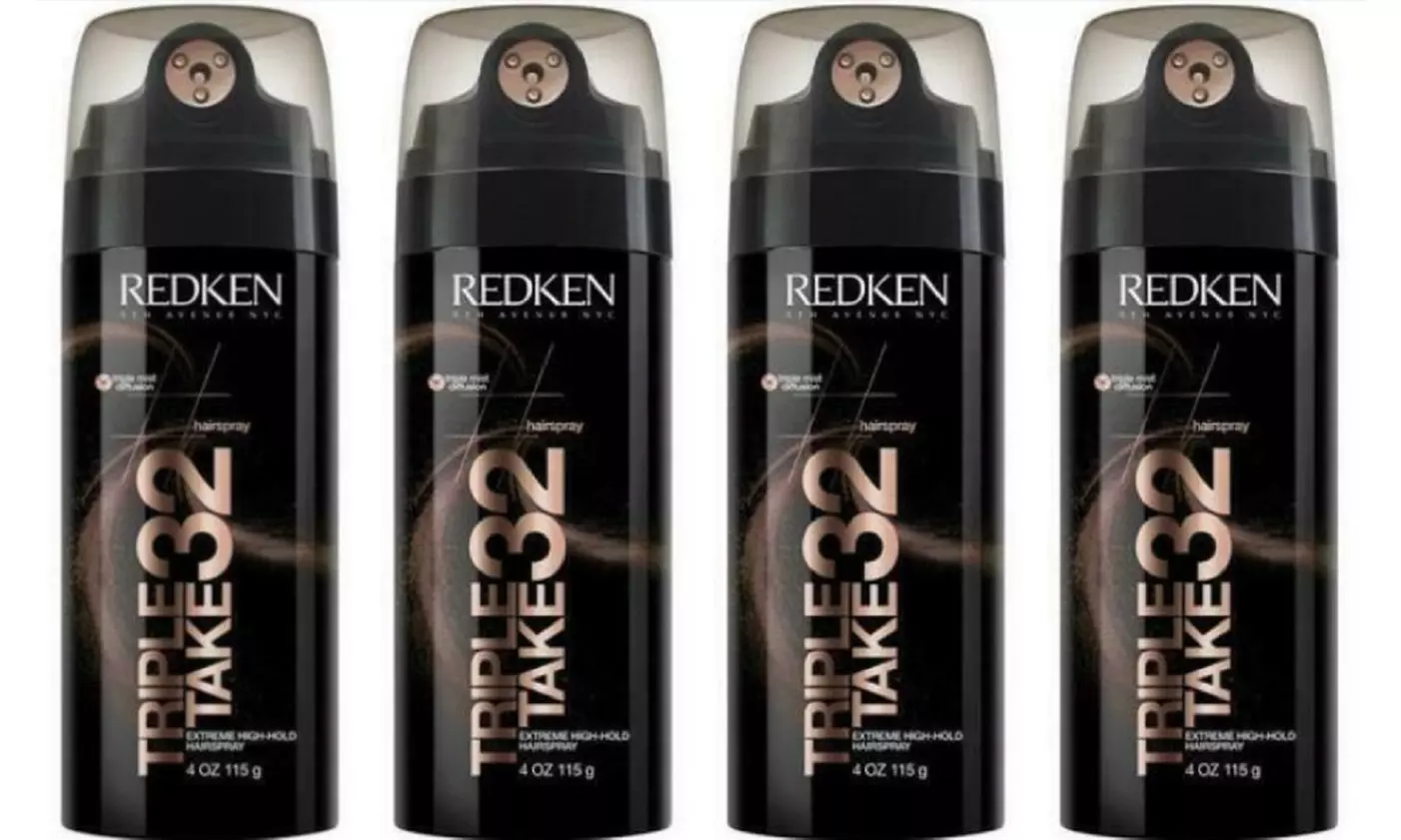 Redken Triple Take 32, Pak Of 4 Cans, Extreme High-Hold Hairspray 4 Oz Each Can - Primary Image