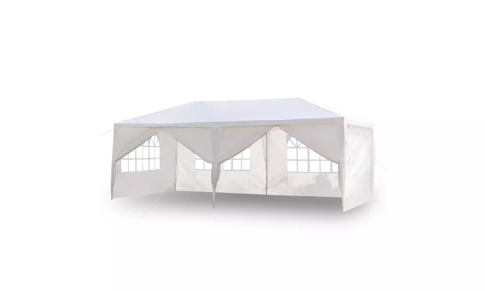 20'x10' Wedding Party Canopy Tent 6 Removable Sidewalls with Windows White - Primary Image
