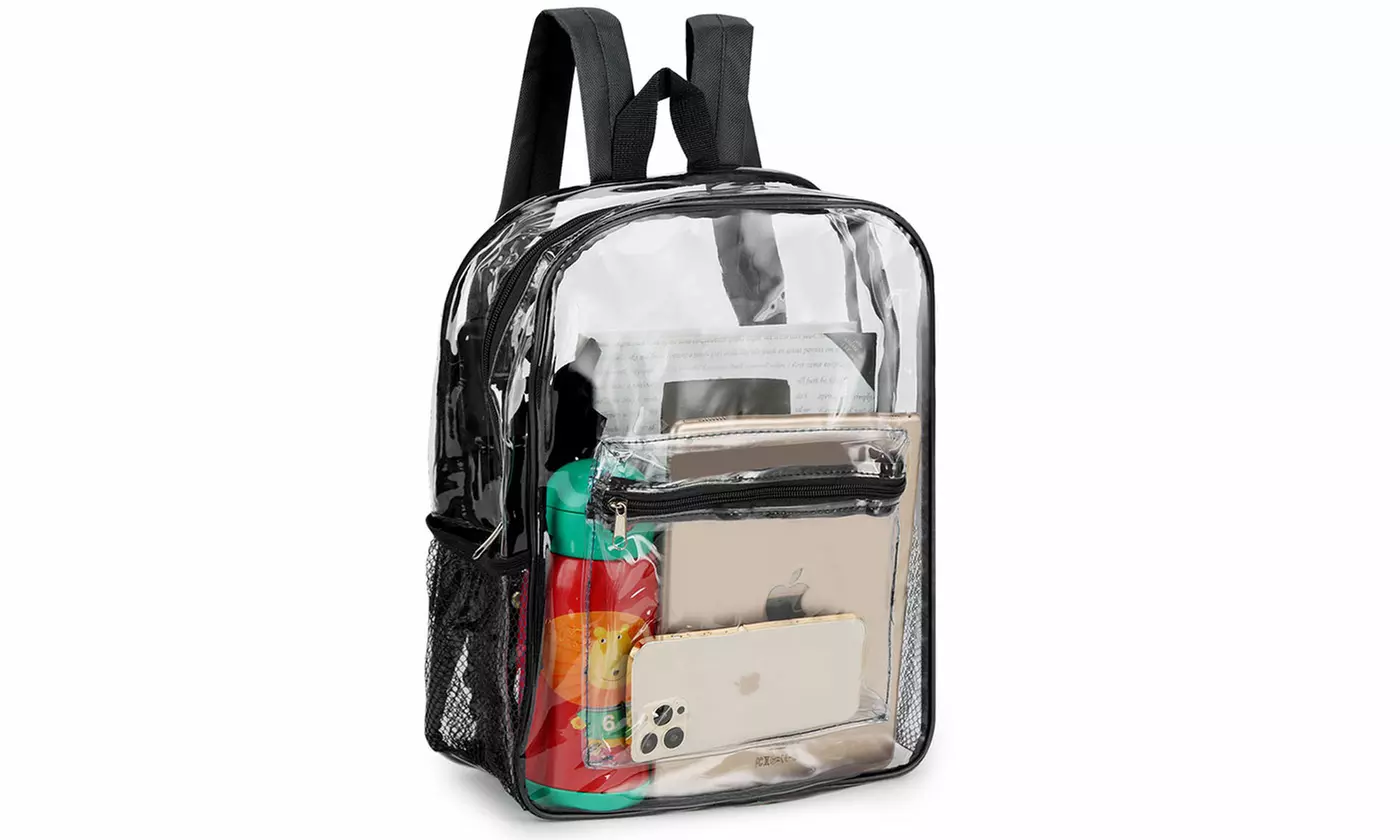 Clear Backpack Duty PVC Transparent Shoulder School Bag