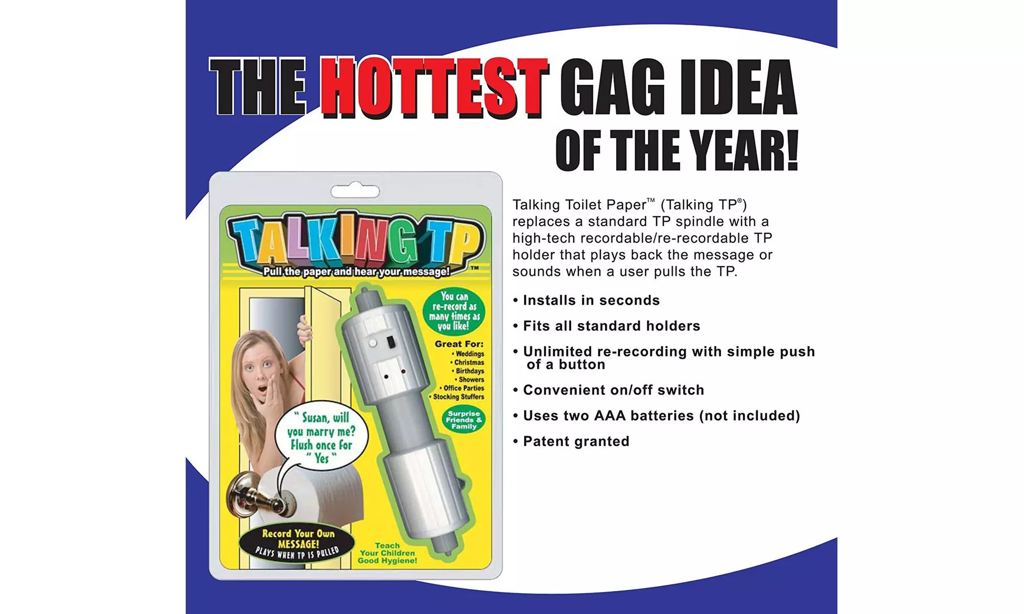 Talking Toilet Paper Spindle  - Primary Image