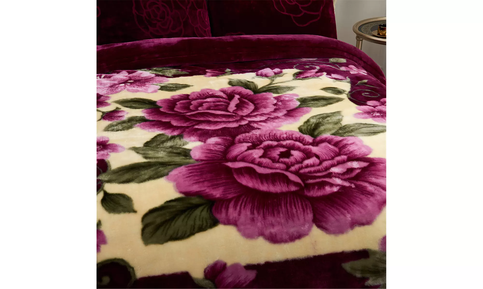 JML Heavy Fleece Blanket,2 Ply Printed Bed Blanket For King Size,85"x93",10Lb