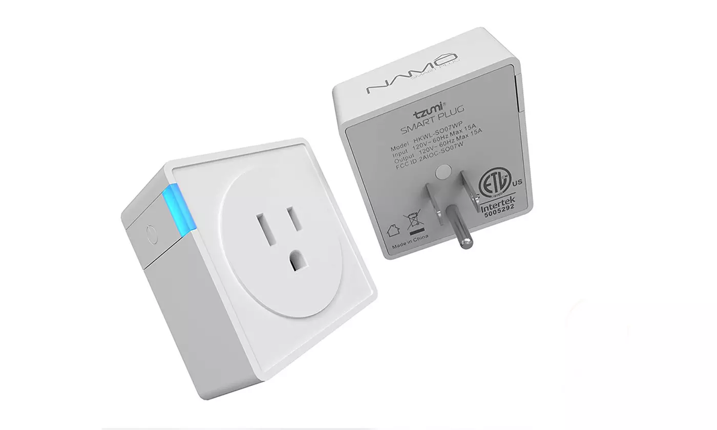 Namo Smart Plug Wi-fi Outlet Switch with Energy Monitor and Timer By Tzumi - Primary Image