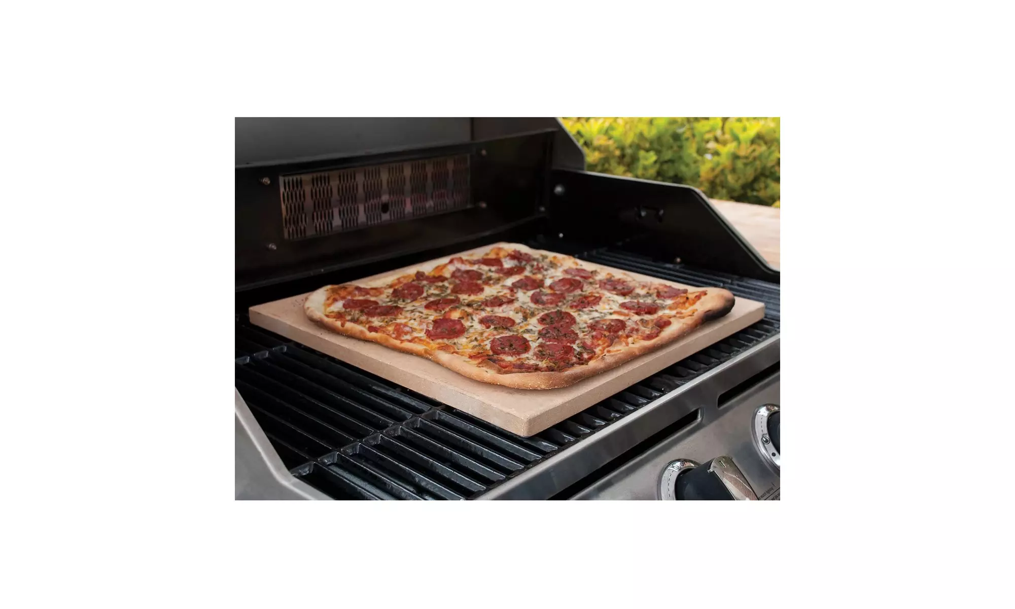 Pizzacraft 15x15-inch Square ThermaBond Baking/Pizza Stone for Oven or Grill - Second Medium