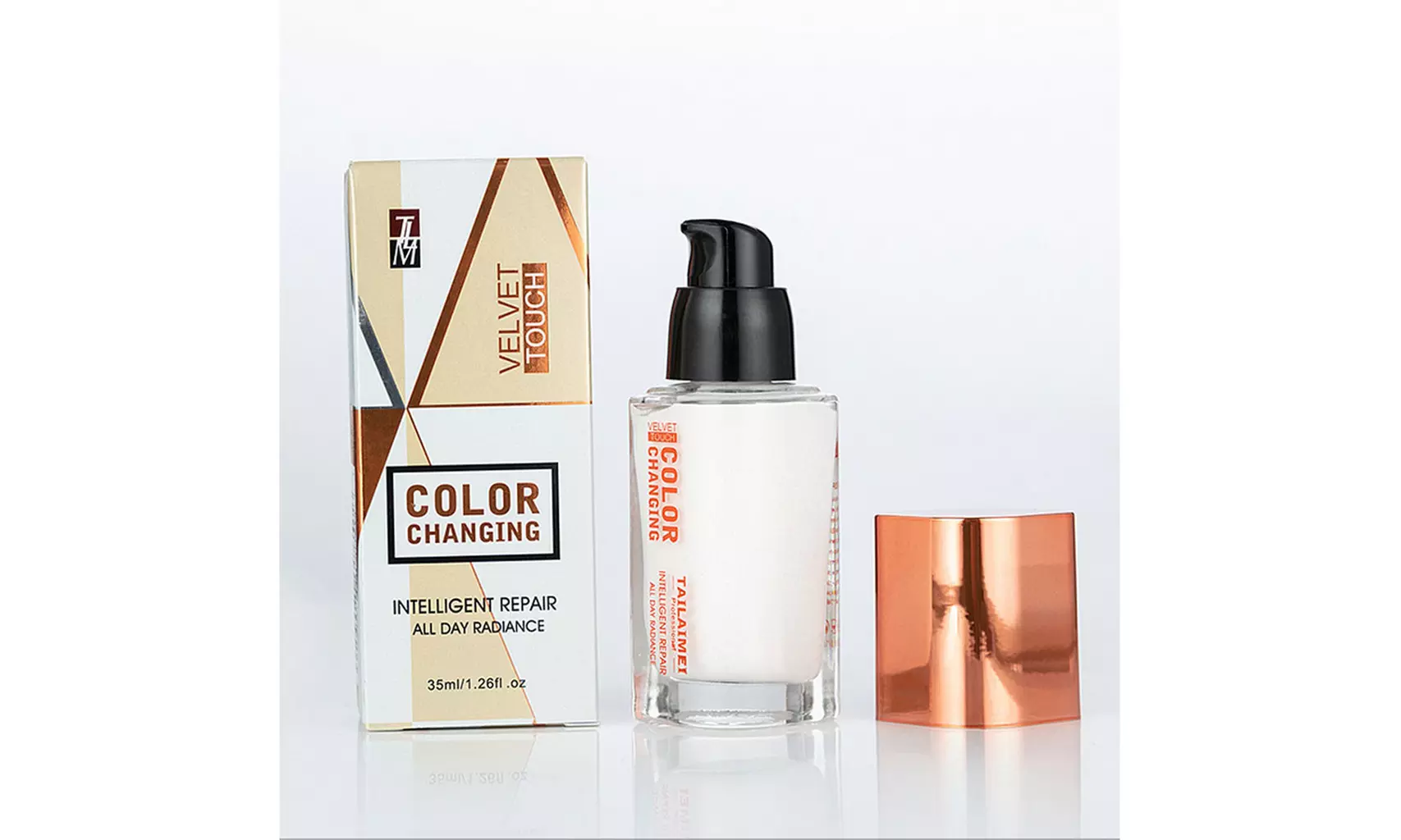 TLM Temperature Changing Liquid Foundation For Brightening Concealer 35ML - Second Medium