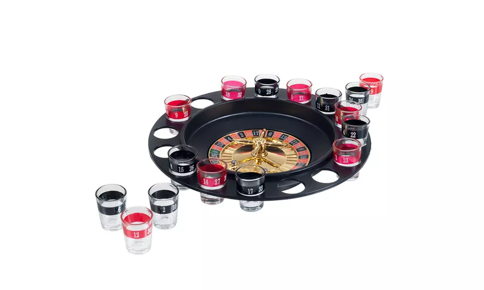 Finest Ideal For Parties 16 Pcs Shot Glass Roulette - Primary Image