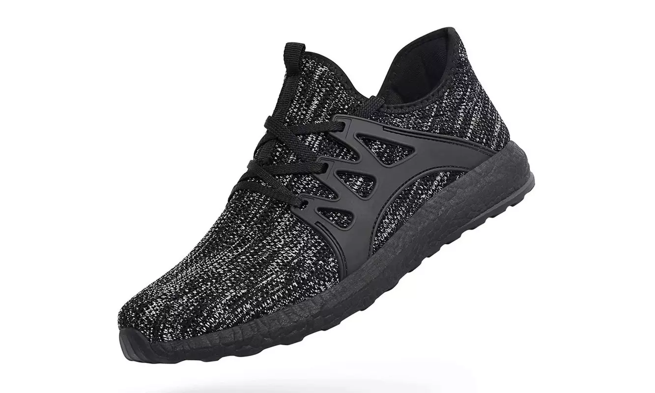 Braveman Men's Lace-Up Knit Running Shoes Athleisure Sneakers