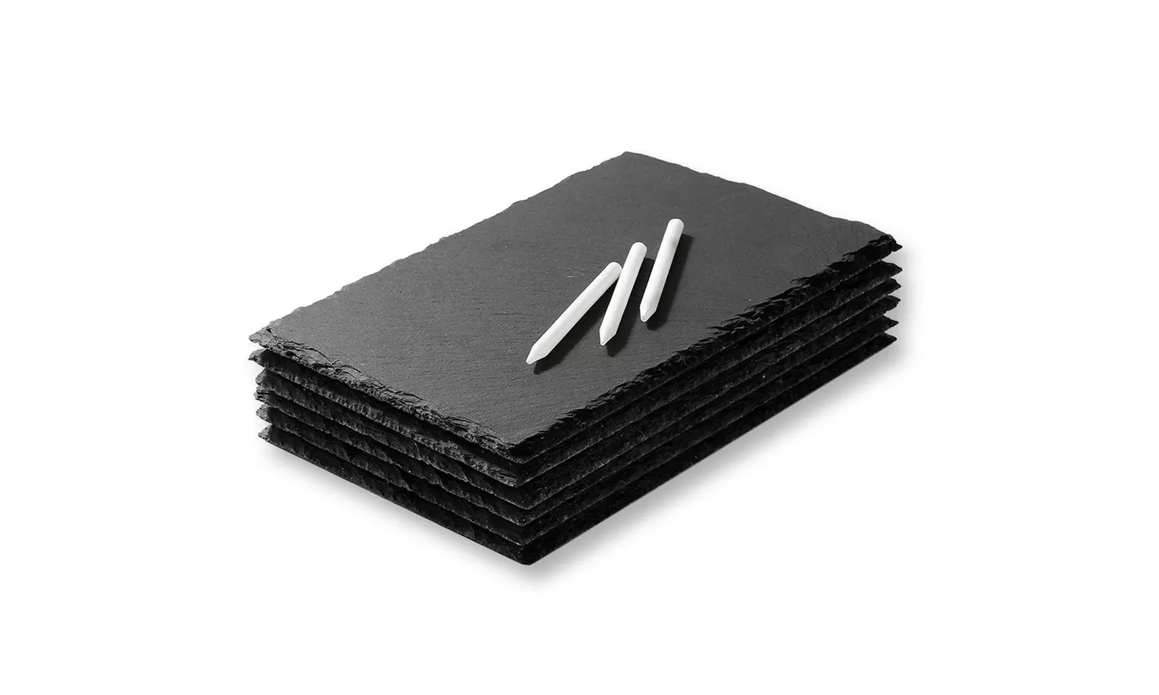 Juvale Mini Slate Cheese Boards 6PC Charcuterie Cheese and Meat Serving Board - Primary Image