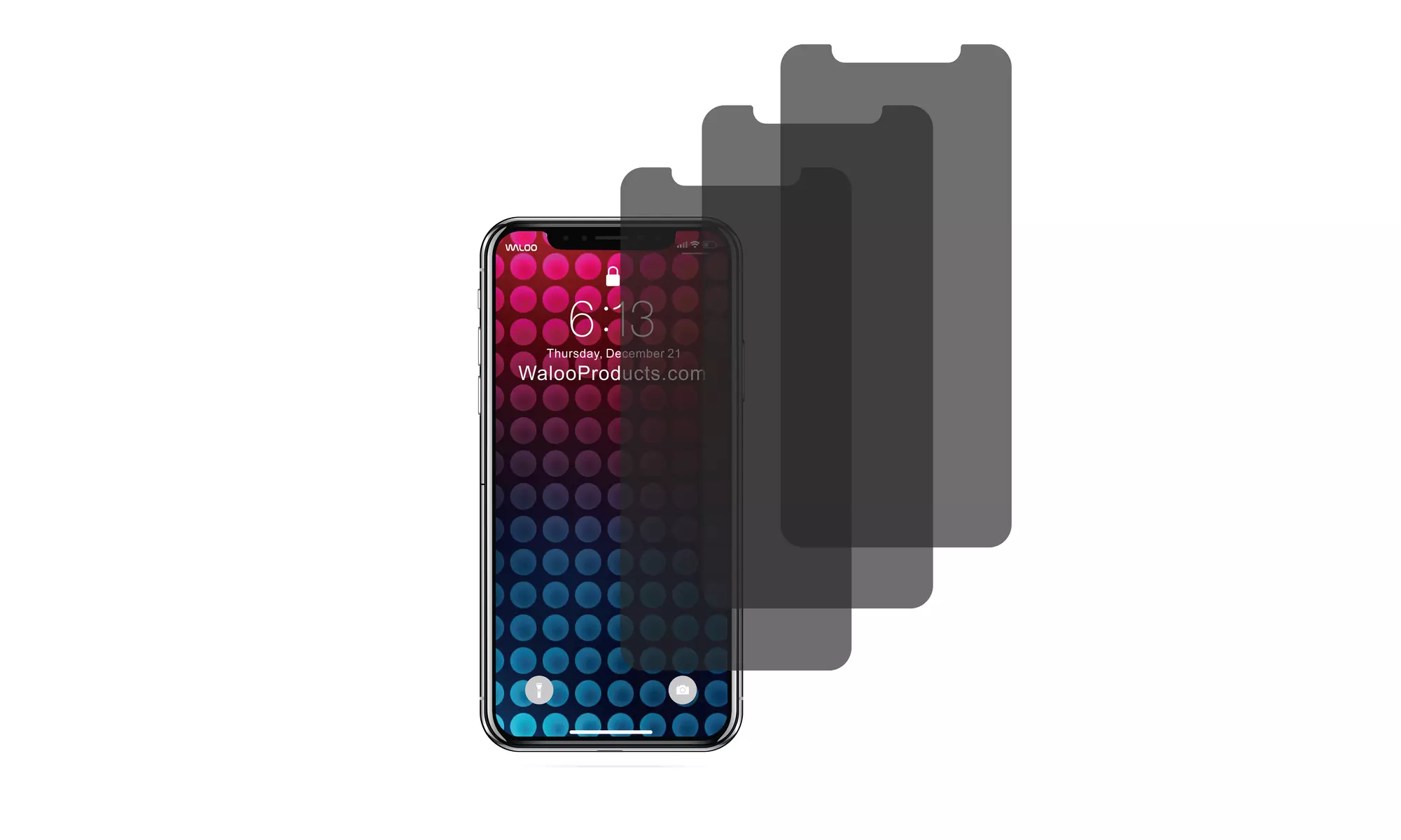 Waloo Privacy or Blue Light Tempered Glass Screen Protector for iPhone
