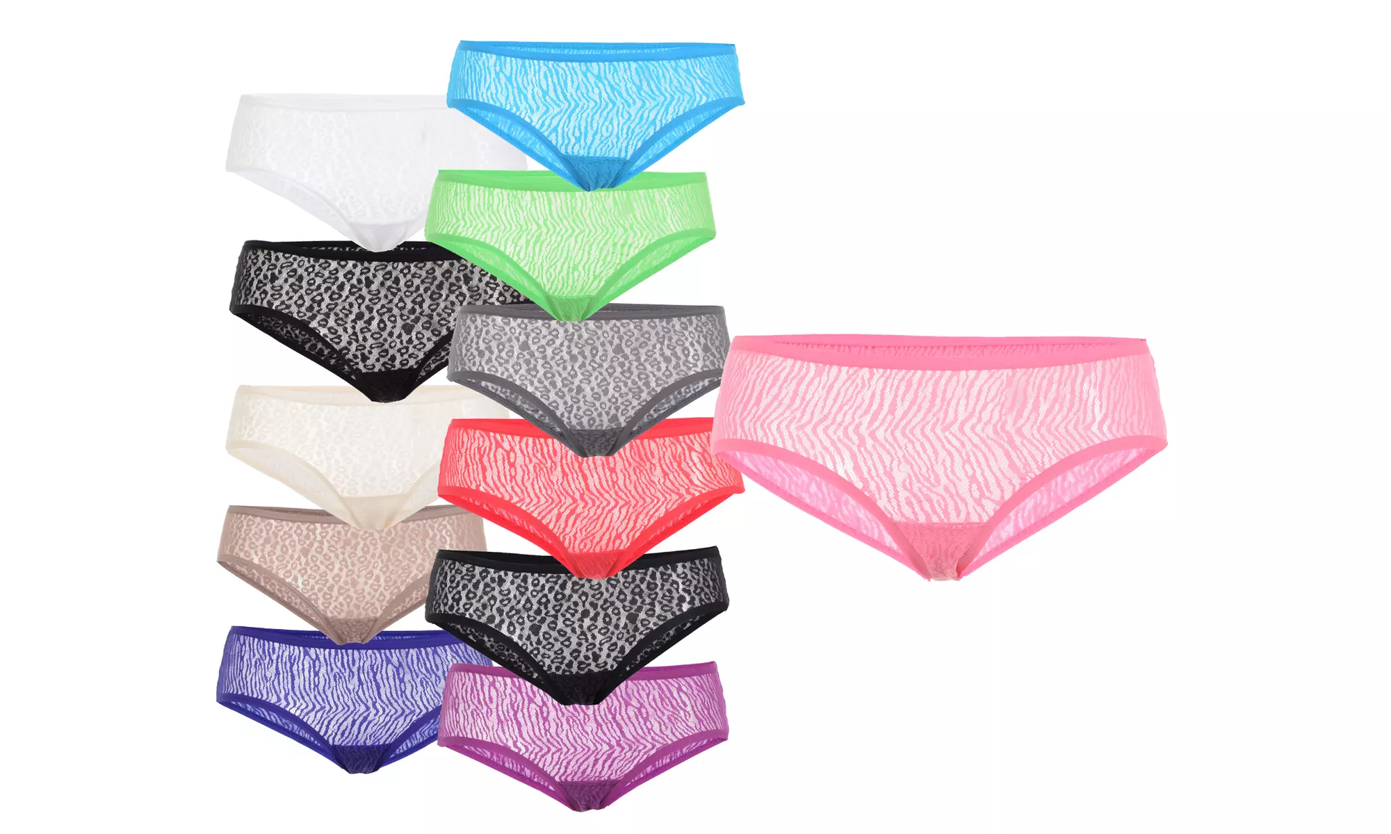 Fruit Of The Loom Women's Lace Hipsters ( 12 Pack ) Also in Plus - Primary Image