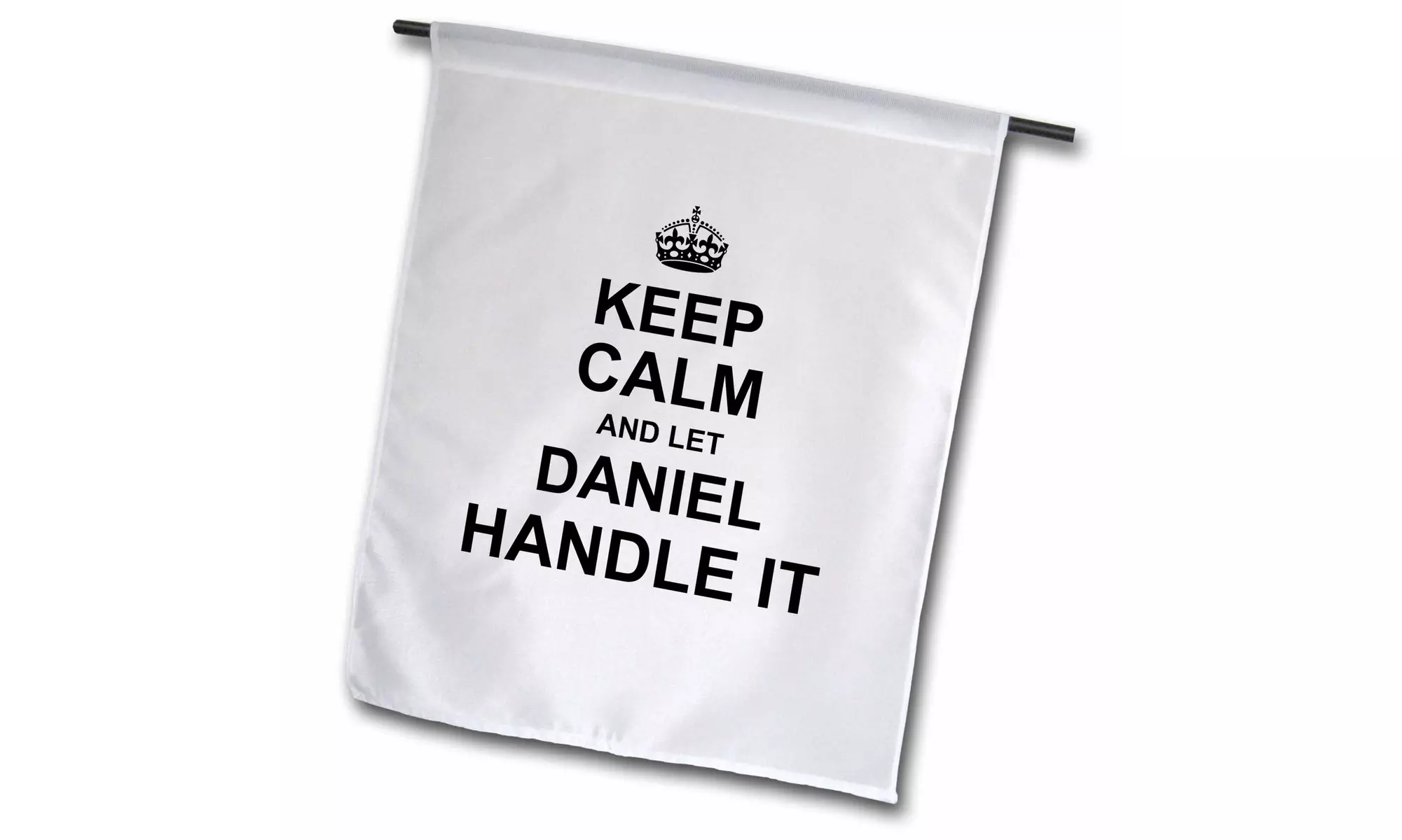  Garden Flag Keep Calm and Let Daniel Handle it - funny personal name - 18 by 27 - Primary Image