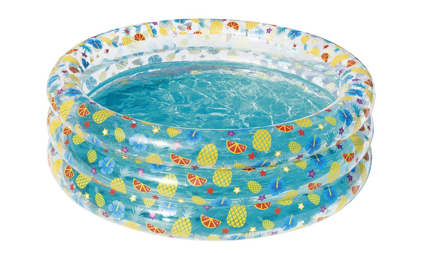 Bestway Inflatable Swimming Pool with 3 Air Valves and Drain Plug