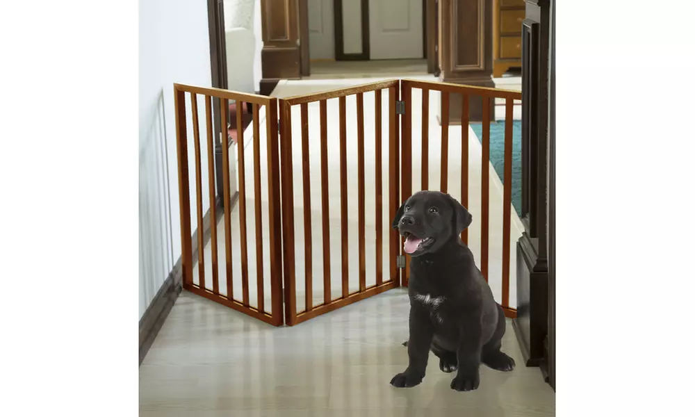 PETMAKER Freestanding Wooden Pet Gate - Second Medium