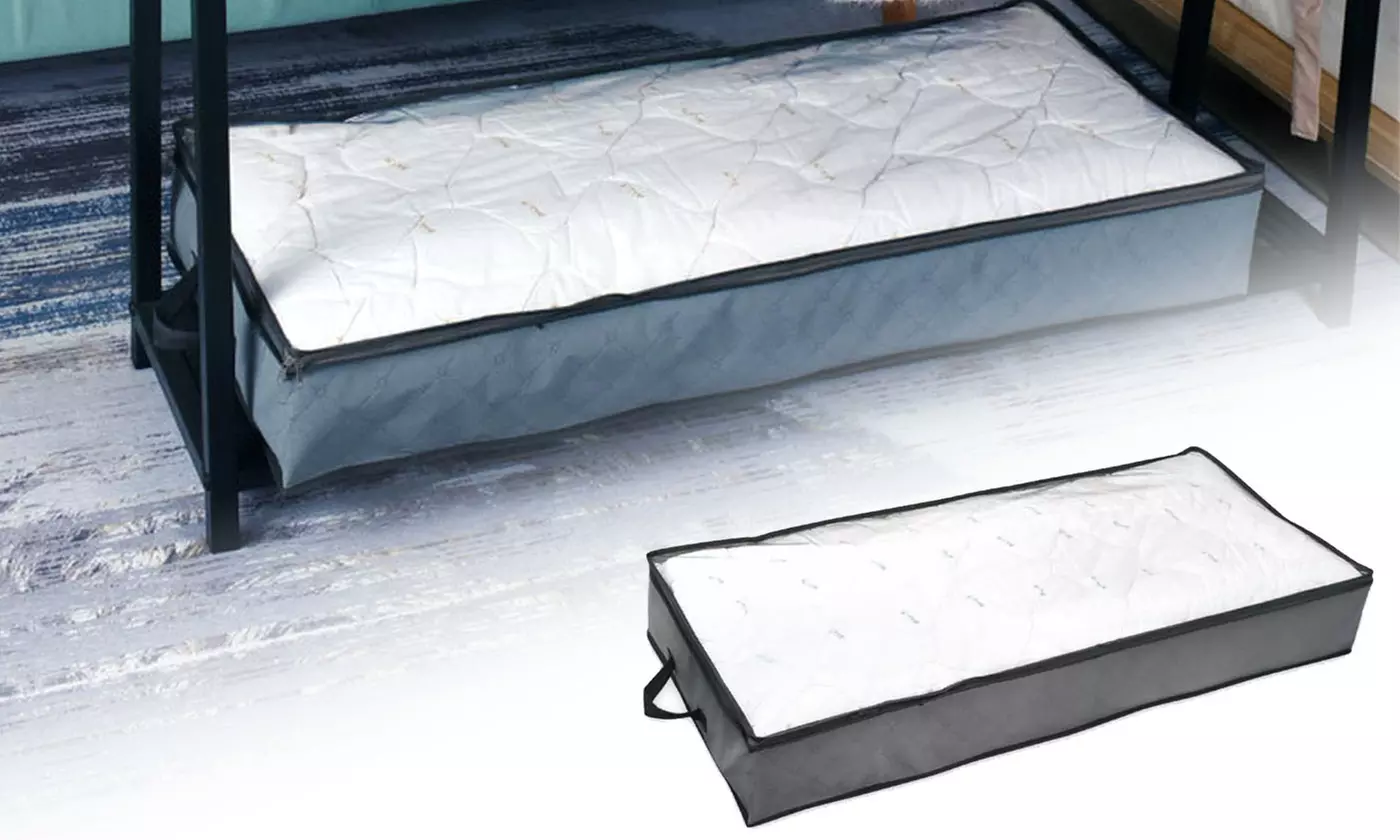 Under Bed Storage Box Clothes Holder Organizer Bag Zip Container Foldable - Primary Image