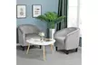Velvet Arm Chair Home Modern Club Chair Accent Chair Upholstered Barrel Chair - Second Medium