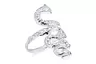 Reptile Egyptian Twisted Coil Scale Snake Serpent Ring Band 925 Silver - Second Medium