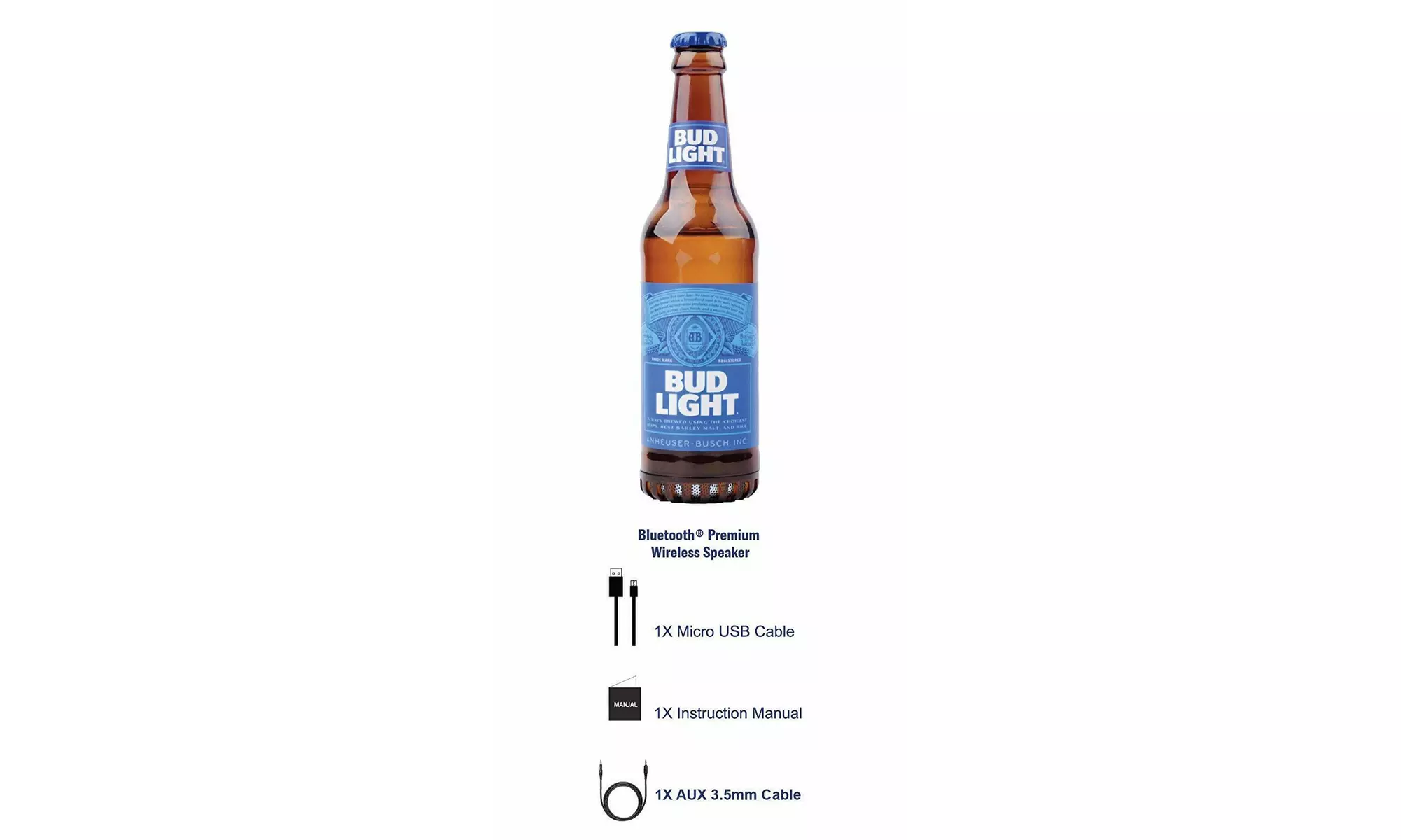 Bud Light Budweiser Wireless Bluetooth Beer Bottle Speaker - Second Medium