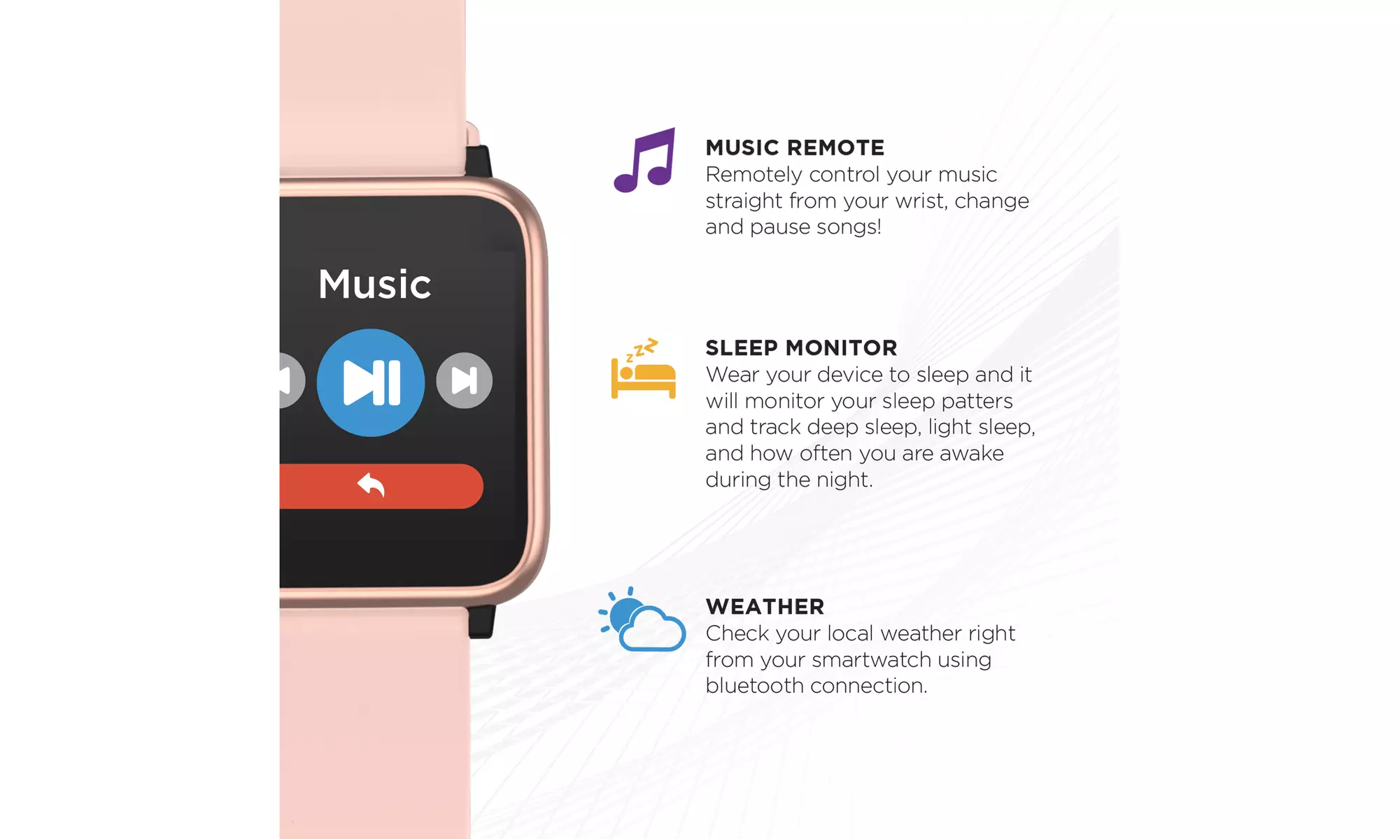 Q7 Smartwatch Fitness Tracker with Interchangeable Straps For iOS and Android - Second Medium