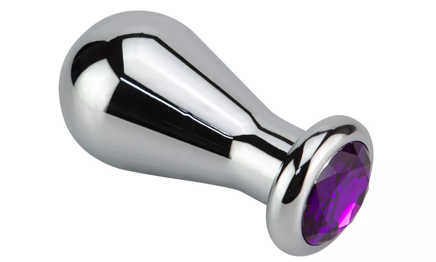 Jeweled Big Bulb Metal Anal Plug Expansion  - S/M/L