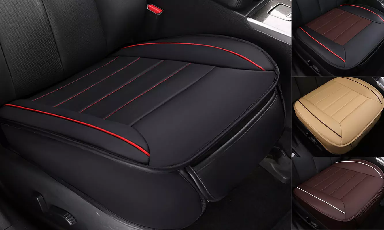 Car Front Seat Cushion Cover Protector Pad Mat with Comfort Memory Foam - Primary Image