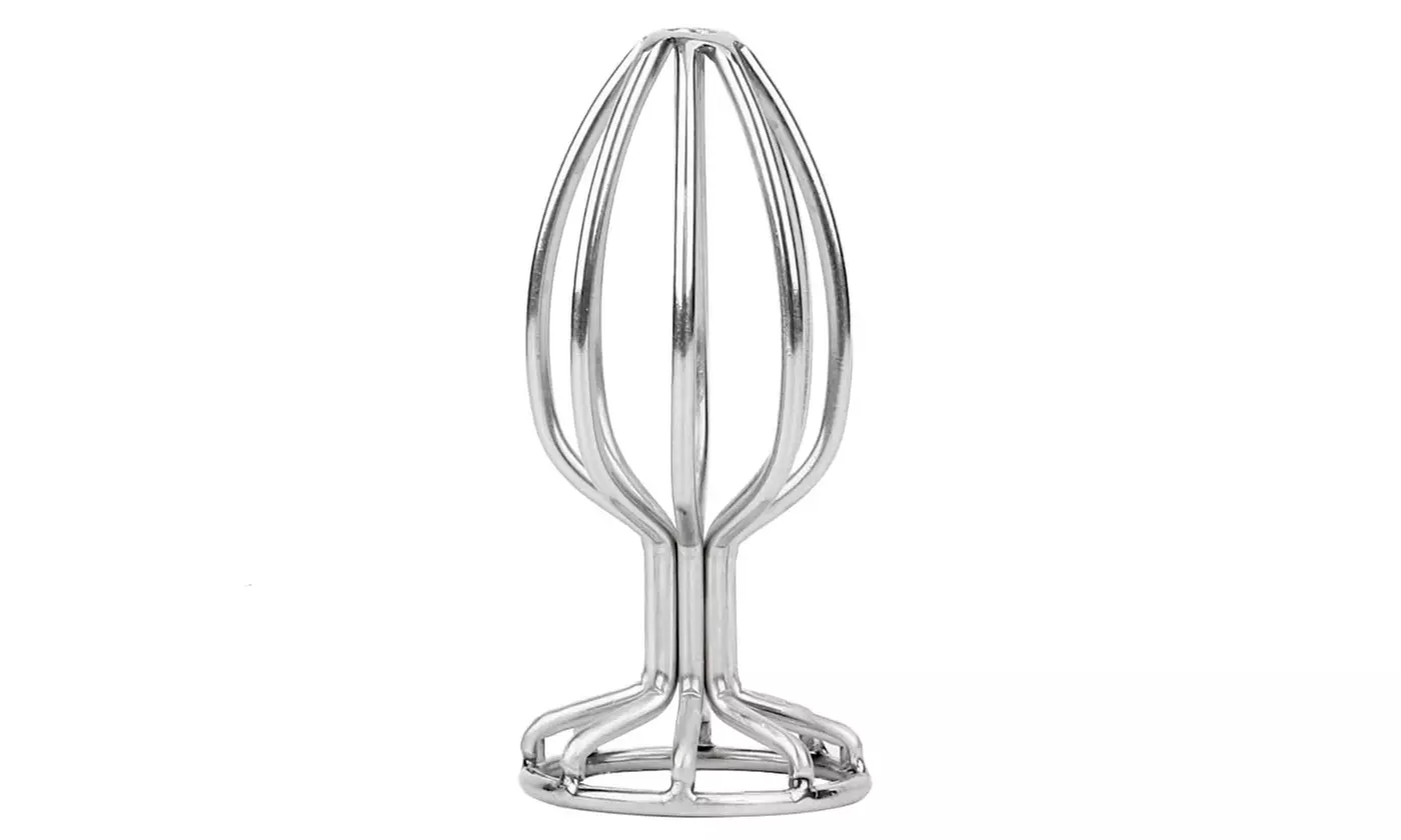 Stainless Steel Hollow Anal Plug  - Second Medium