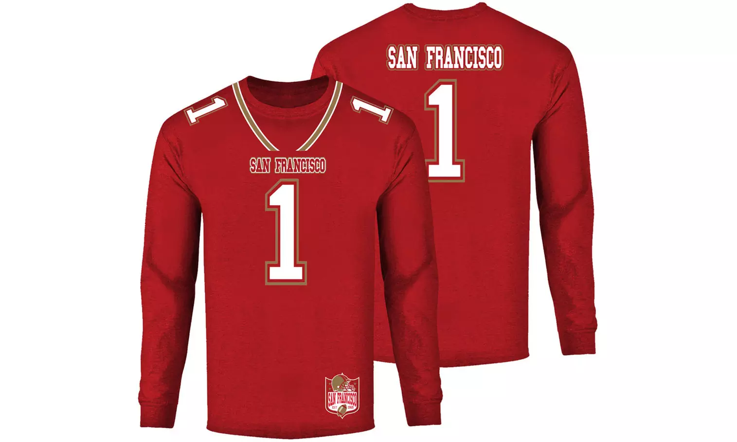 Men's Football Team Jersey Long Sleeve Shirts