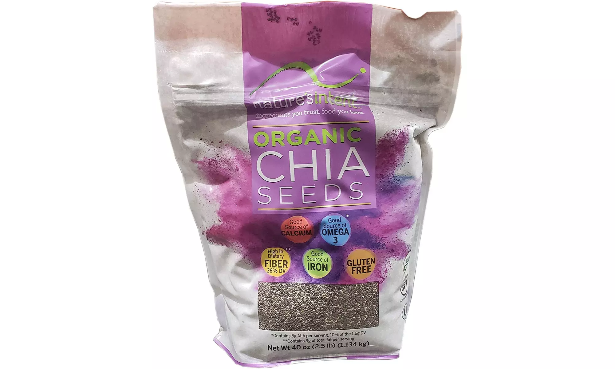 Nature's Intent Organic Chia Seed, 40 Ounce  - Primary Image