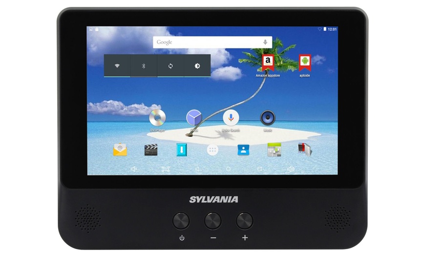 Sylvania 3-in-1 9" Touchscreen 8GB Android Tablet w/ Portable DVD