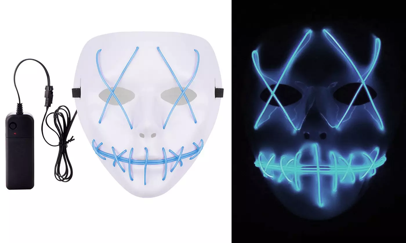 Halloween LED Purge Mask Light Up Funny Masks