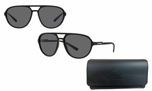 Dolce & Gabbana Polarized Men's Mt Black Pilot Sunglasses 