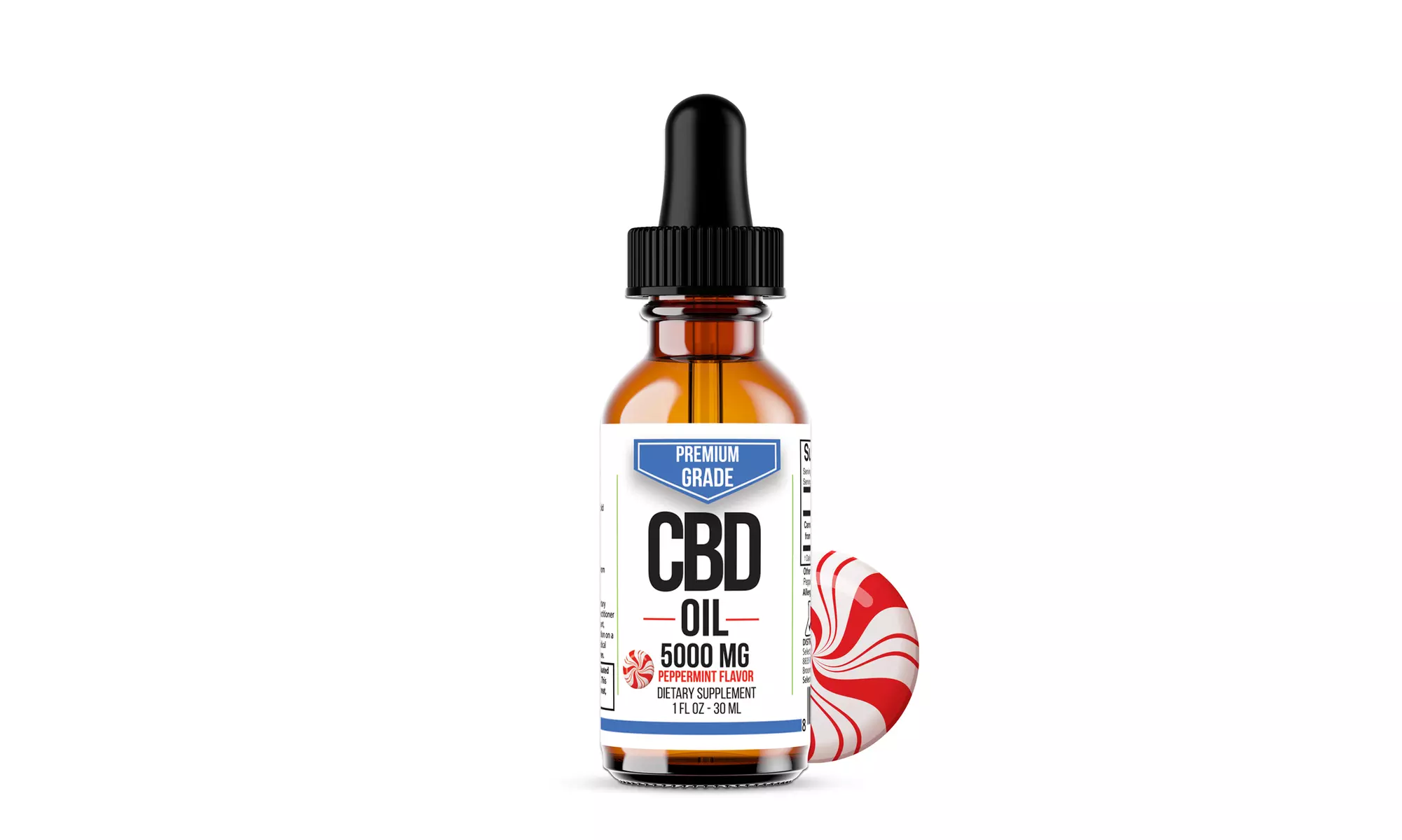 5000MG High Potency Organic CBD Oil from Select Organics, Various Flavors