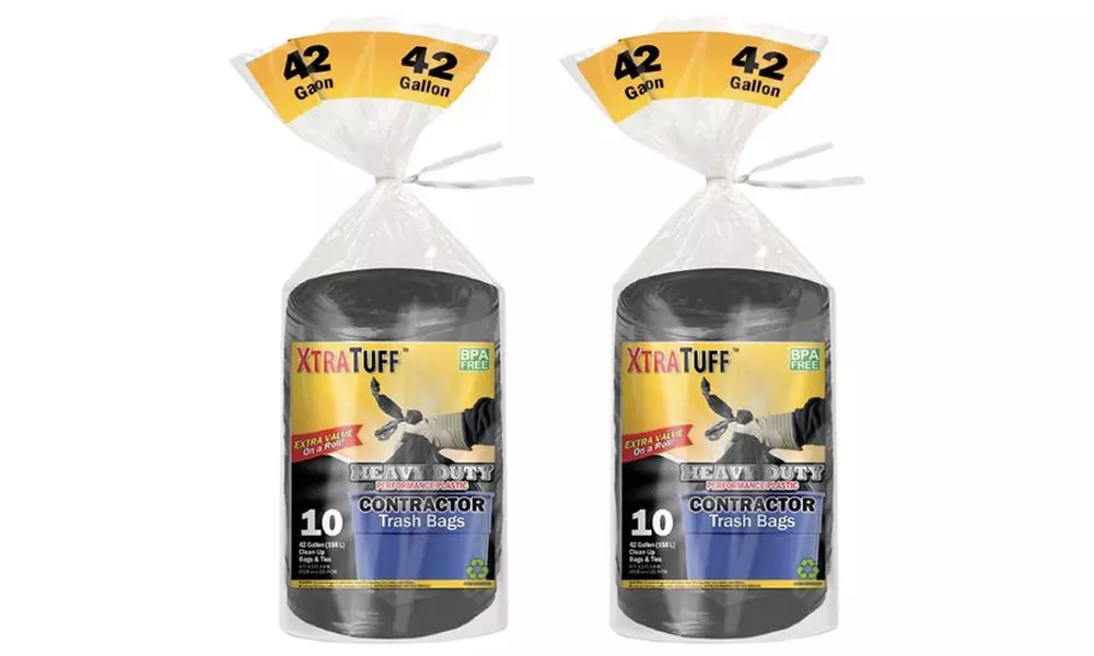 Xtra Tuff Trash Bags (Choose 13-Gallon, 33-Gallon, or 42-Gallon) - Second Medium