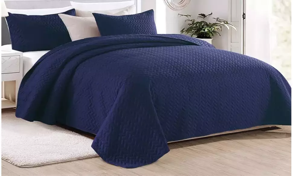 Three-Set J&V TEXTILES Simple Dream Quilt Collection - Bright Edition