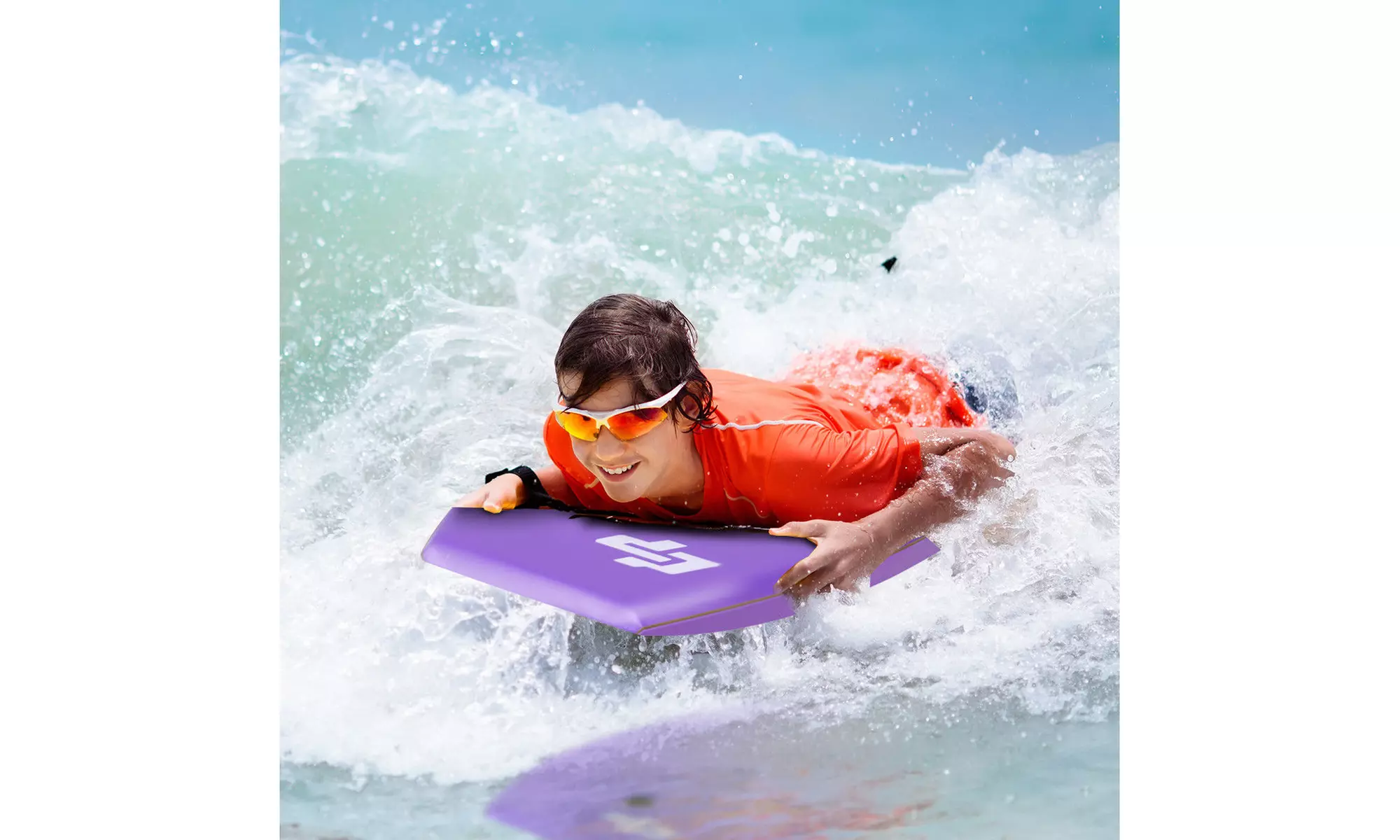 42'' Lightweight Super Bodyboard Surfing W/Leash IXPE Deck EPS Core Boarding