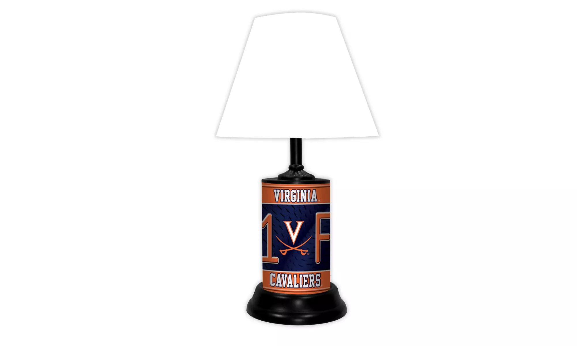 NCAA 18-inch Desk/Table Lamp with Shade, #1 Fan with Team Logo