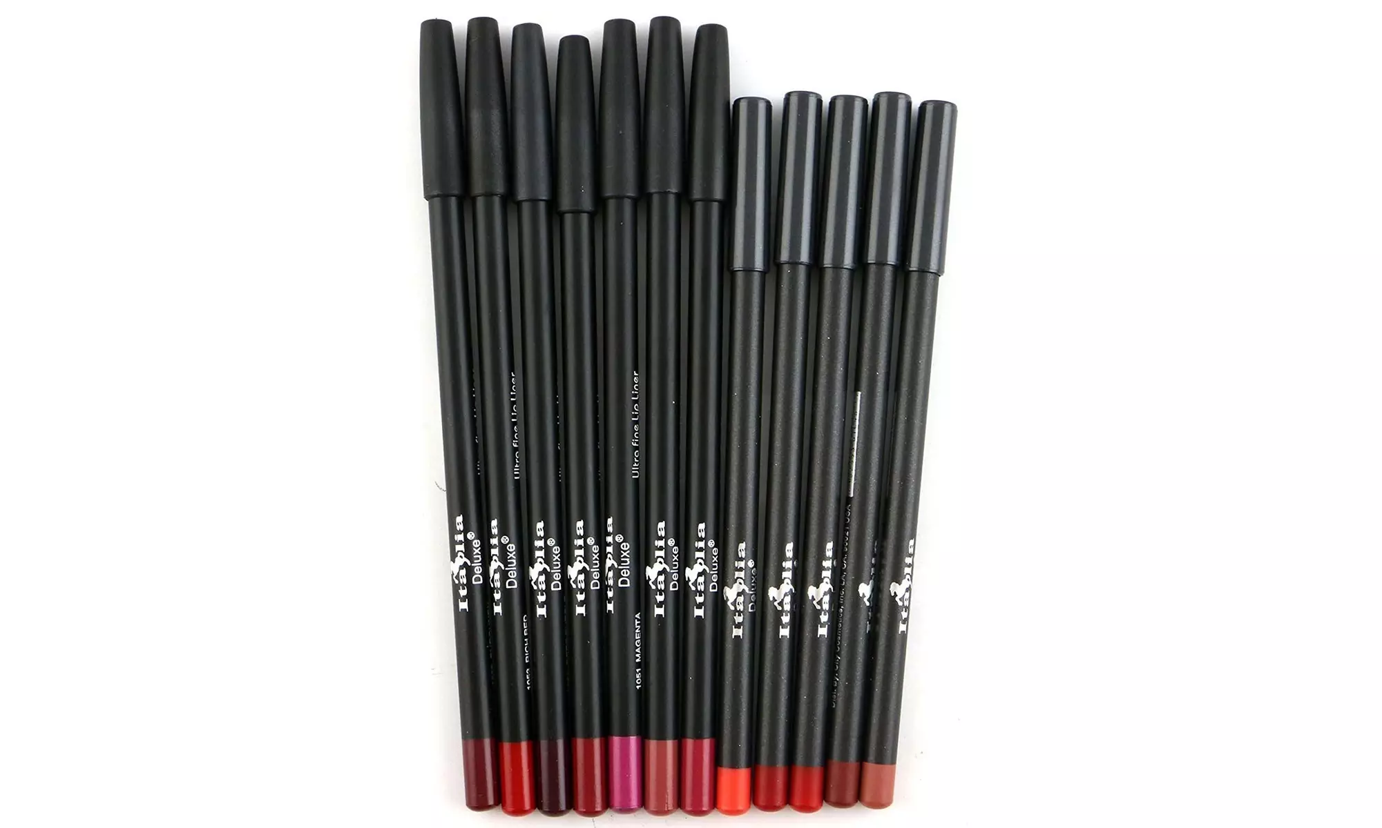 12pc Italia Deluxe Ultra Fine Lip Liner set of 12 color - Second Medium
