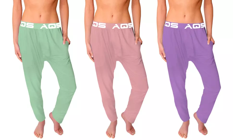 AQS Women's Boyfriend Sleep Pants (3-Pack)
