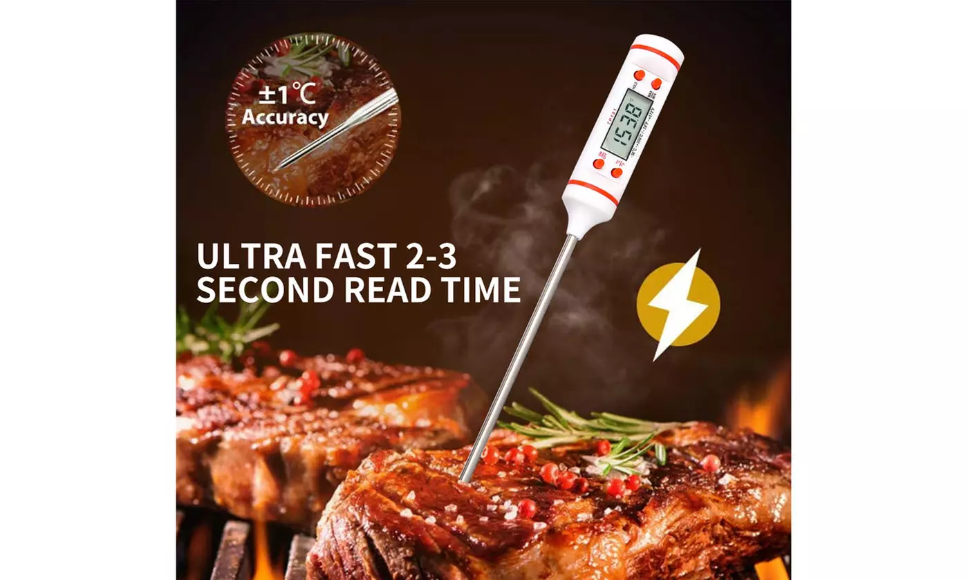 Digital Meat Thermometer Kitchen Food BBQ Grill Smoker Thermometer