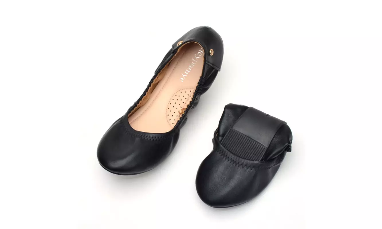 Women Commuter Shoes Foldable Ballerina Flats