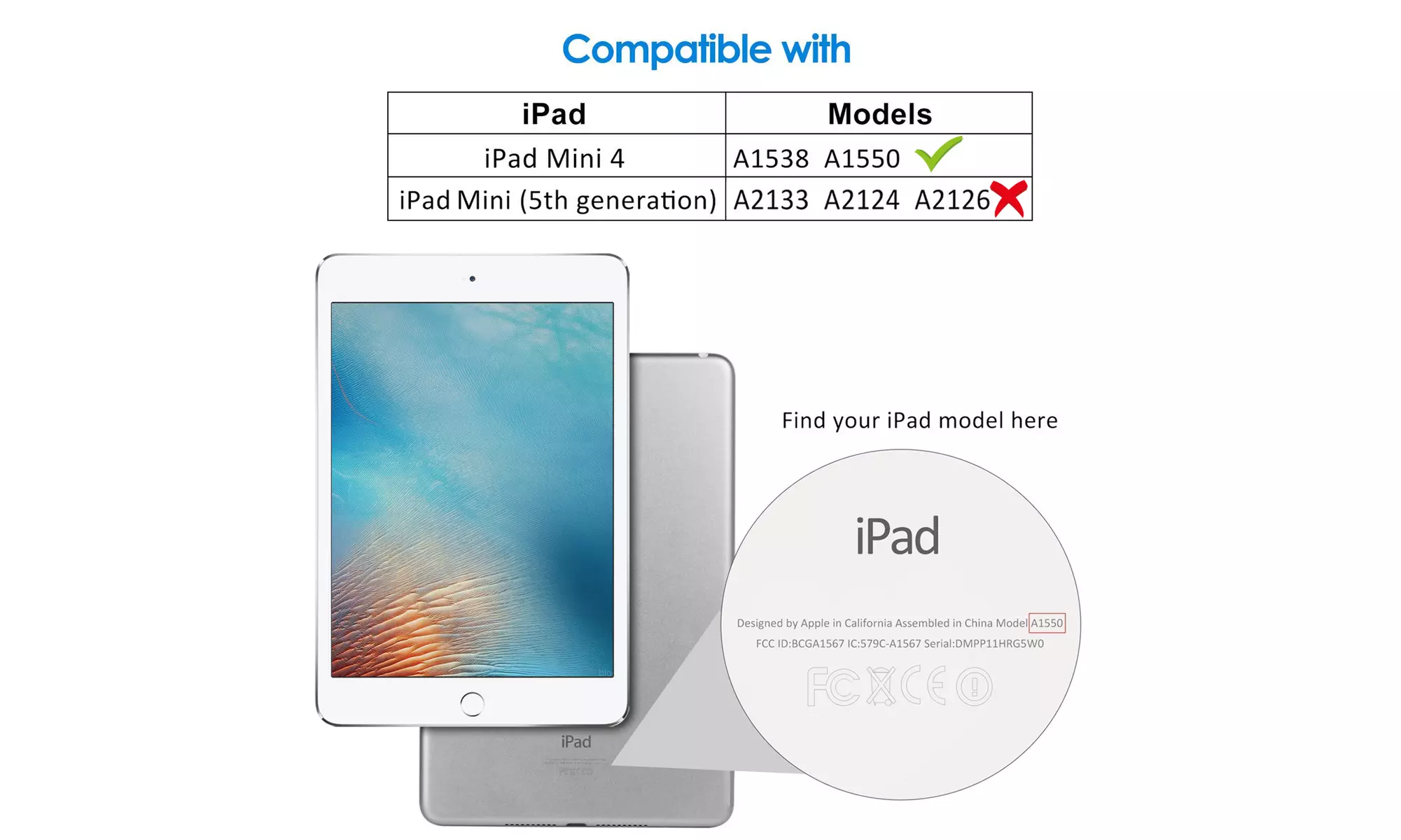 JETech Case for iPad Mini 4, Smart Cover with Auto Sleep/Wake