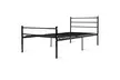 Black Twin Size Metal Bed Frame Platform 6 Legs Headboards Furniture - Second Medium