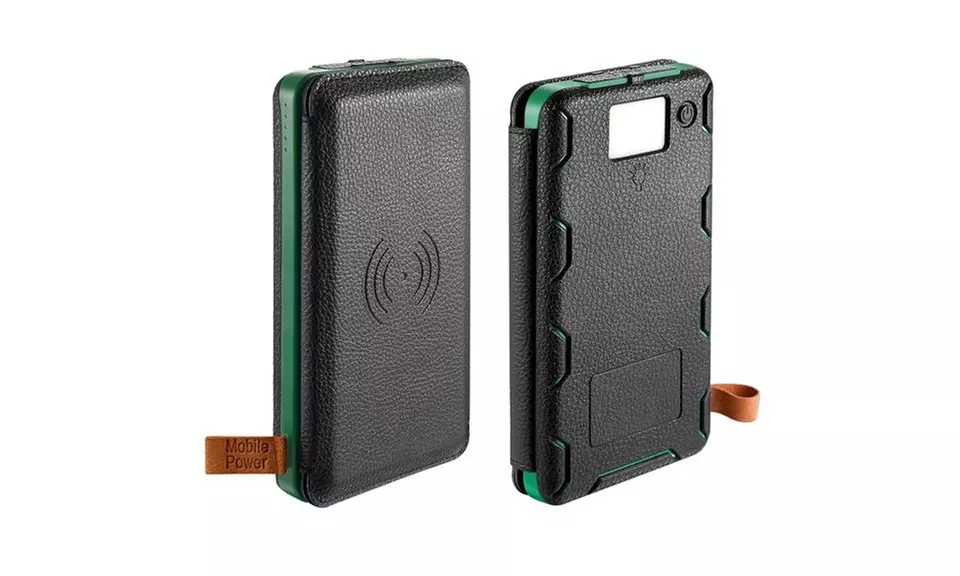 2000000mAh Solar Panel Qi Wireless External Battery Charger Portable Power Bank - Second Medium