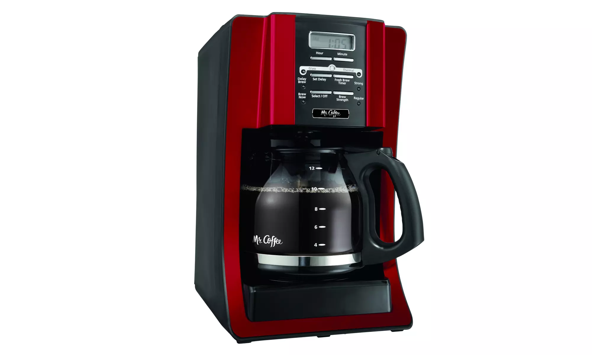 Mr. Coffee Advanced Brew 12 Cup Programmable Red Coffee Maker - Primary Image