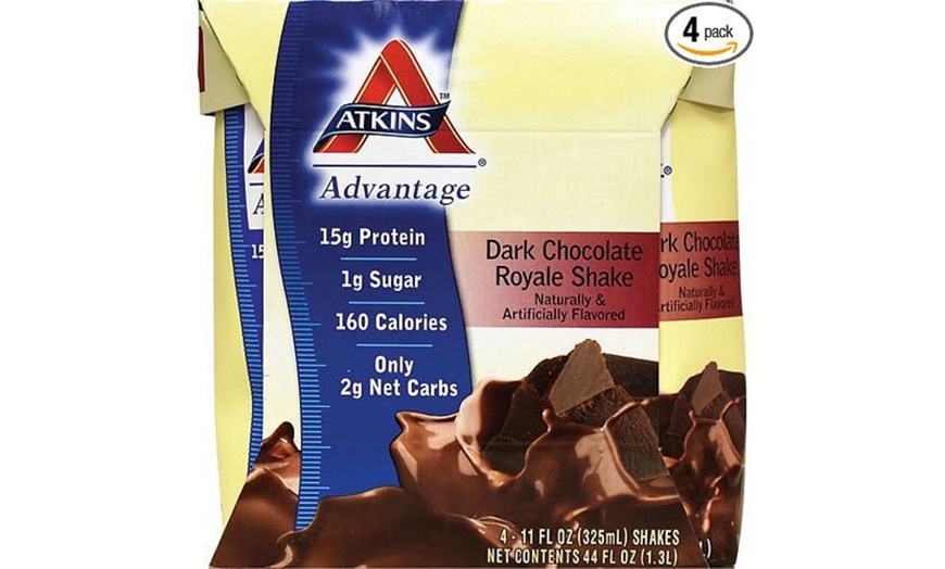 Atkins 0458042 Advantage Rtd Shake Dark Chocolate Royale 11 Fl Oz Ea Groupon